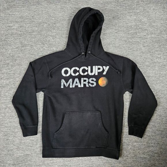 SpaceX Occupy Mars Hoodie Sweatshirt Mens Medium Graphic Fleece Official Rare